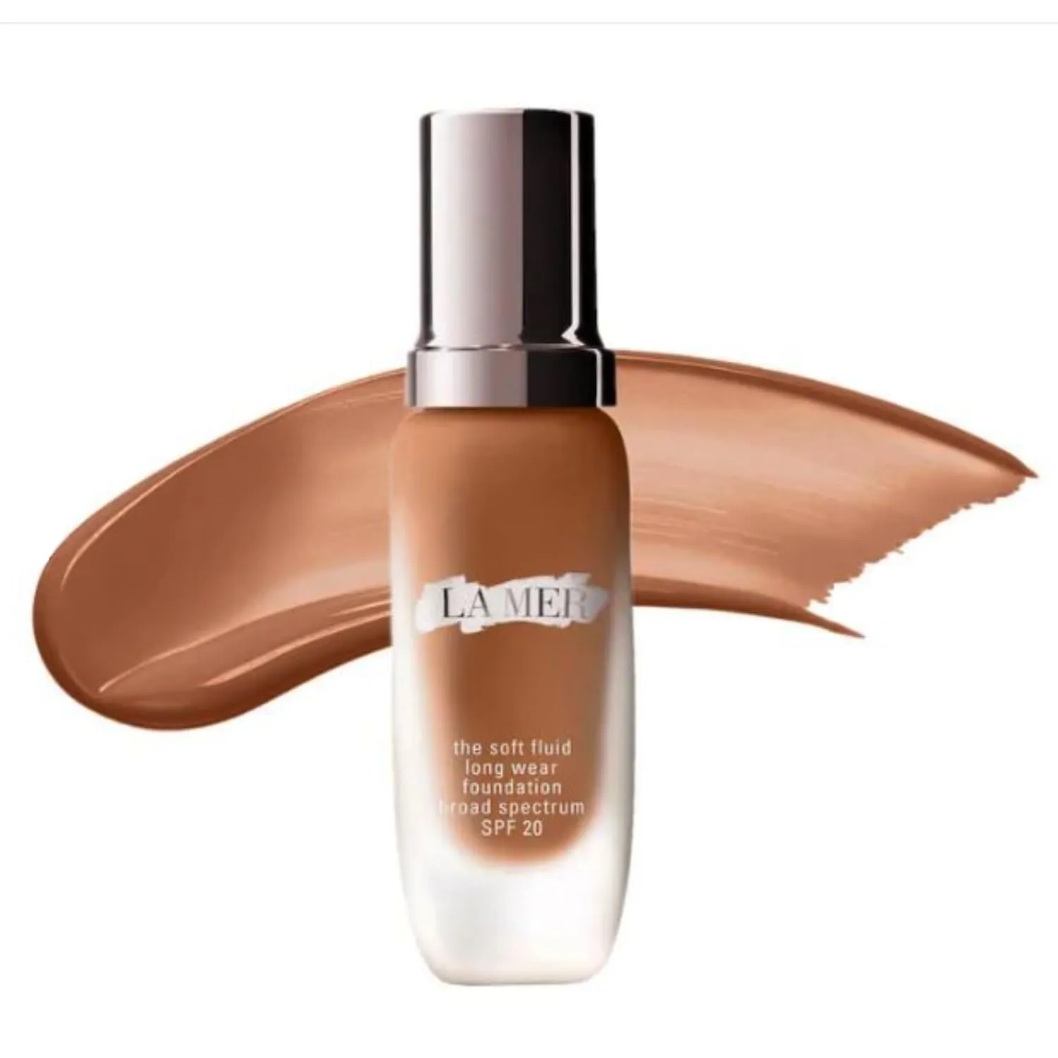 La Mer The Soft Fluid Long Wear Foundation Broad Spectrum SPF 20-400 Dusk (Deep Skin with Cool Undertone) - 1 oz / 30 mL