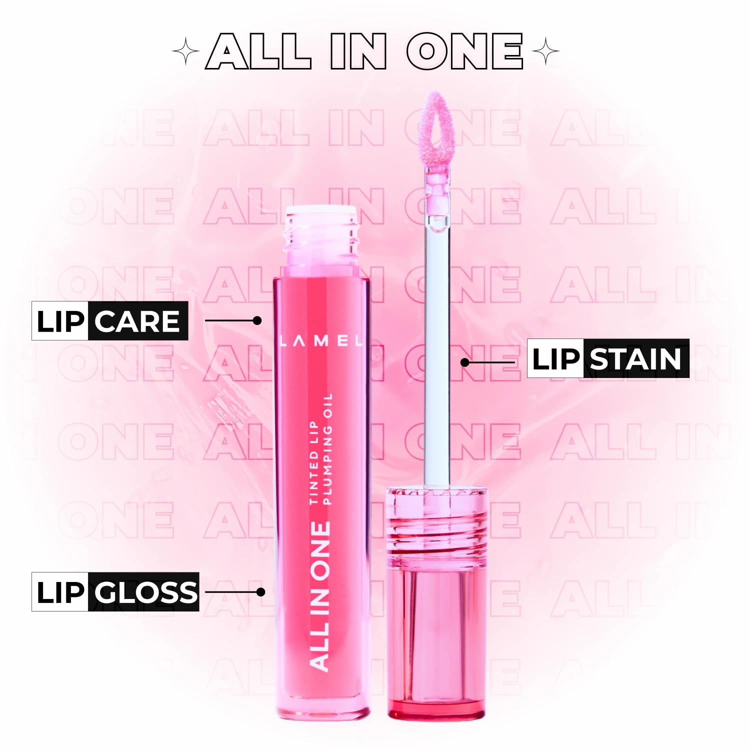 LAMEL All in One Lip tinted plumping Oil