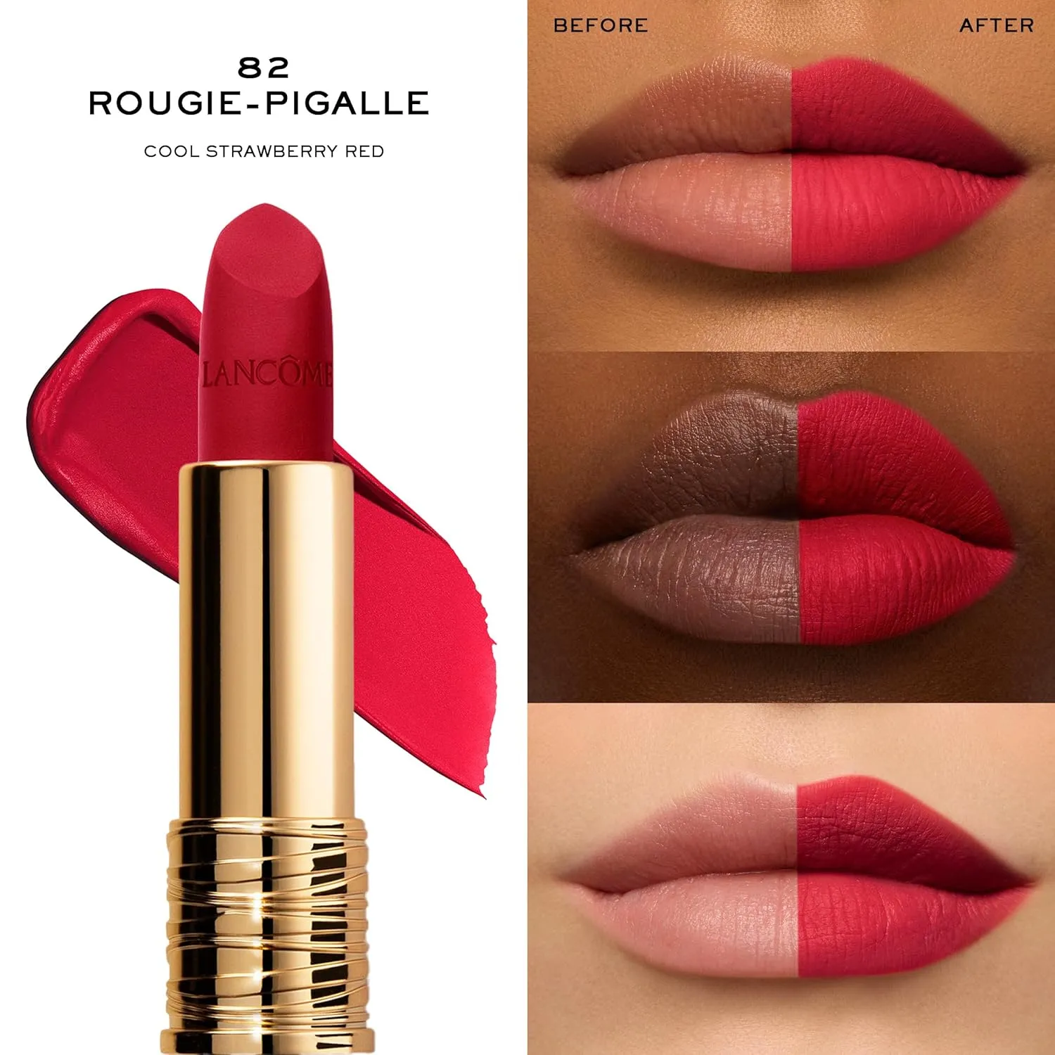 Lancôme L'Absolu Rouge Drama Matte Lipstick - Bold Matte Finish - Lasting Comfort & Hydration