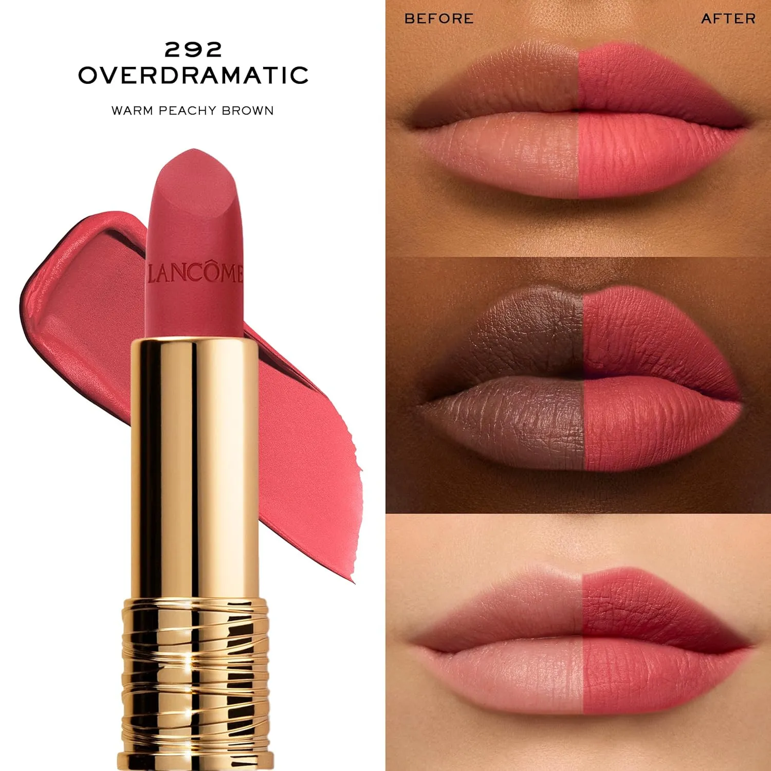 Lancôme L'Absolu Rouge Drama Matte Lipstick - Bold Matte Finish - Lasting Comfort & Hydration