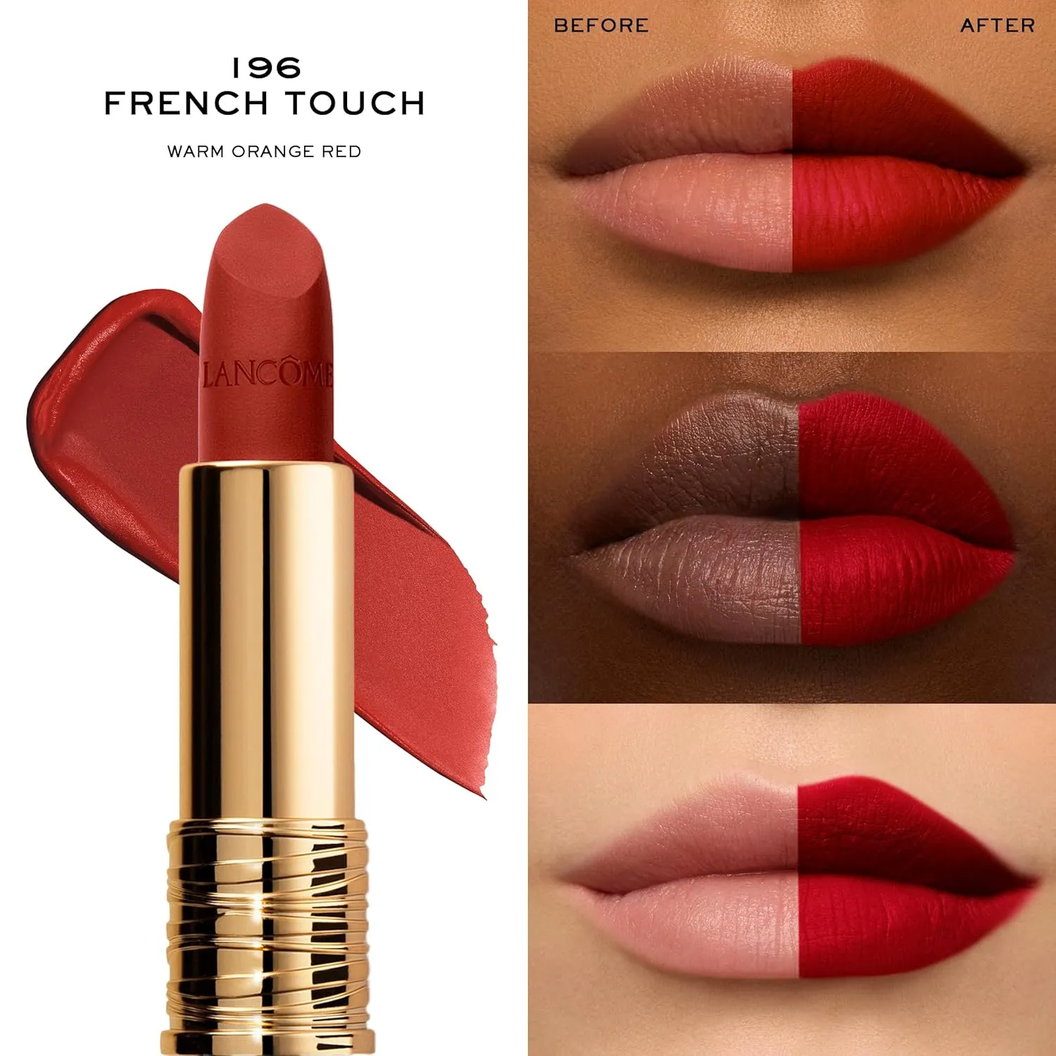 Lancôme L'Absolu Rouge Drama Matte Lipstick - Bold Matte Finish - Lasting Comfort & Hydration