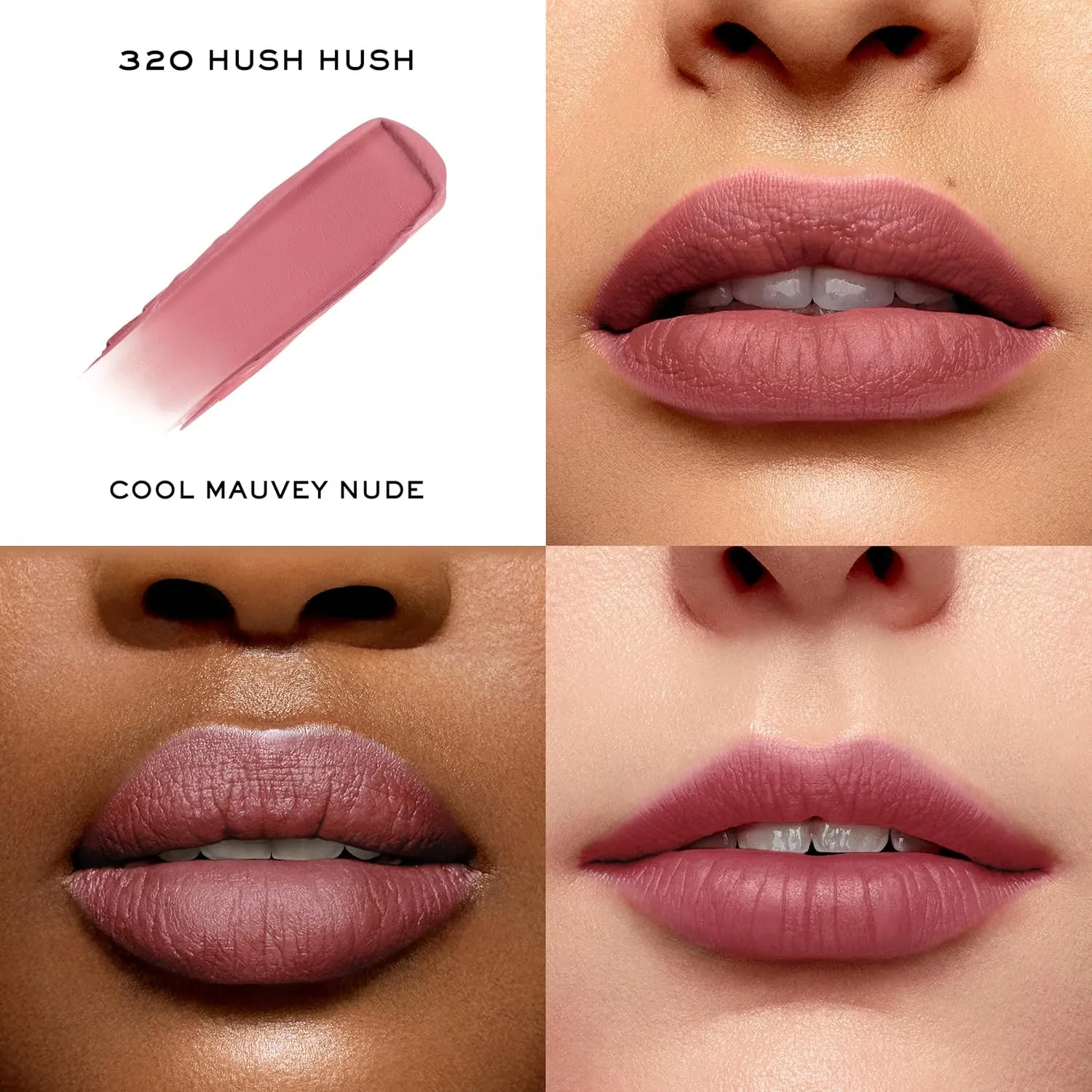 Lancôme L'Absolu Rouge Intimatte Hydrating Matte Lipstick - Buildable & Lightweight Formula with a Soft Matte Finish - Up To 12HR Comfort