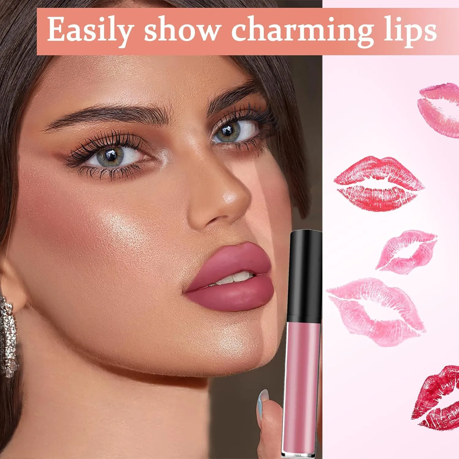 Lassi Lips Staining Lip Oil, Lassi Lips Staining Long Sweet Lasting Lips Oil, Long-Lasting Moisturizing Lip Oil, Smooth Application, Llong-lasting Color (#5~#8)