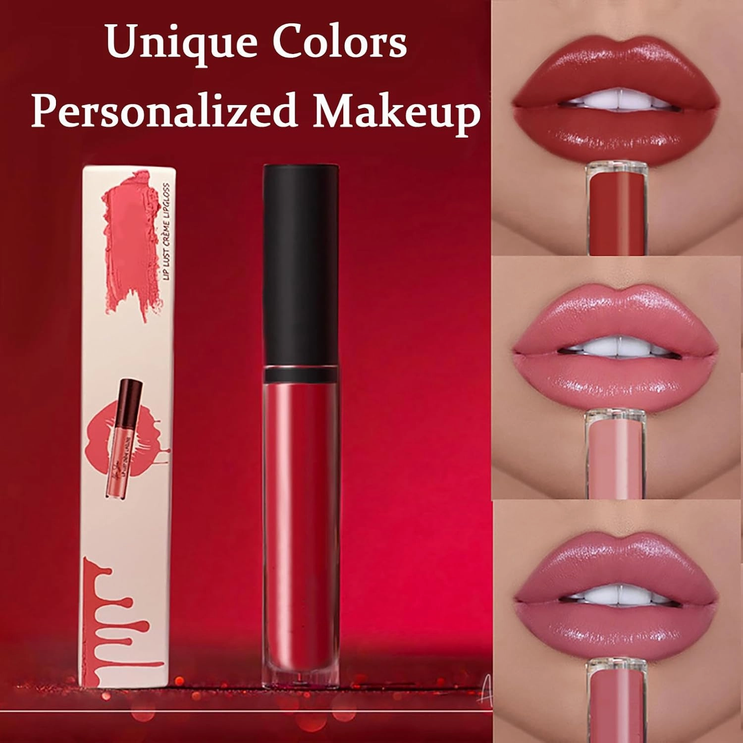 Lassi Lips Staining Lip Oil, Beryse Lip Stain Oil, Lips Sweet Staining Lip Oil, Long-Lasting Moisturizing, Matte, light and Not heavy, Multiple Colors (#1~#4)