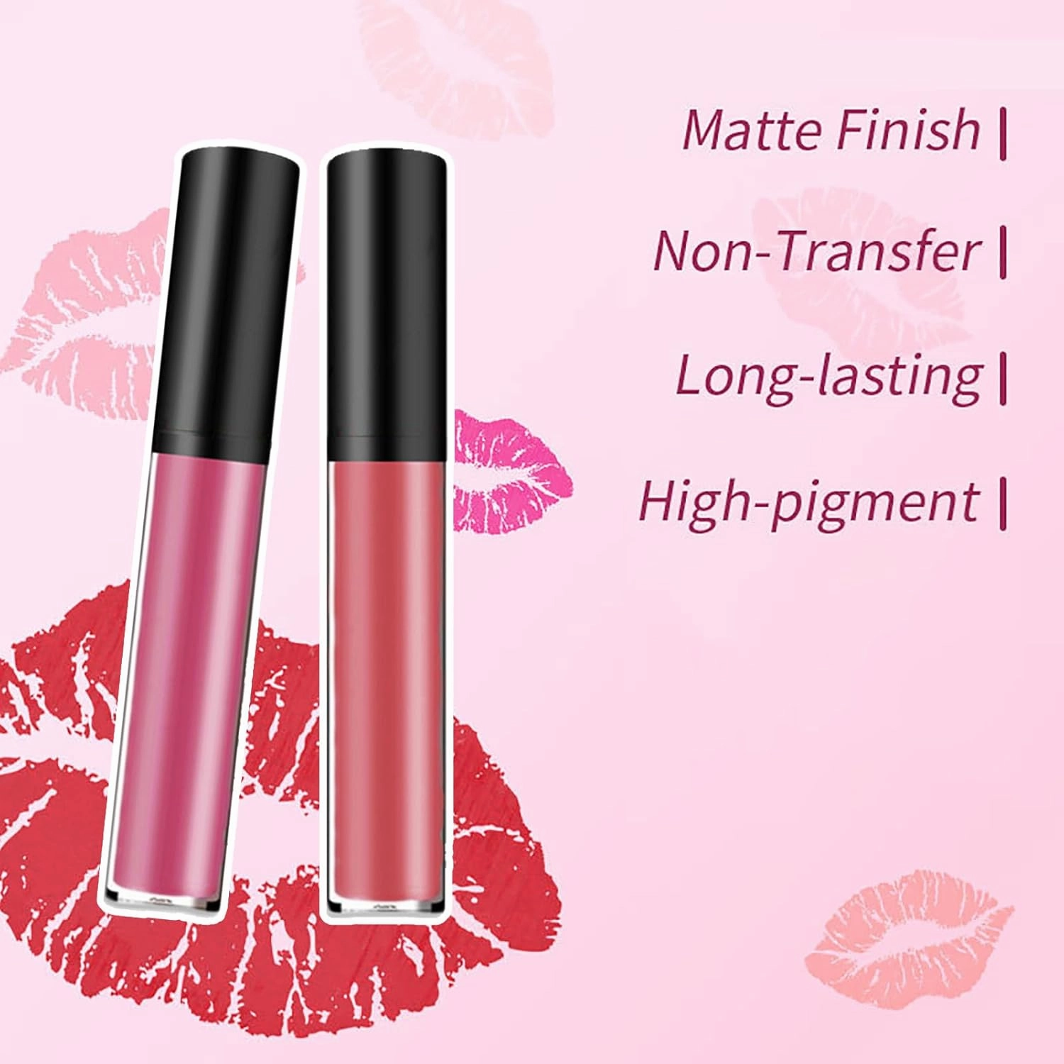 Lassi Lips Staining Lip Oil, Beryse Lip Stain Oil, Lips Sweet Staining Lip Oil, Long-Lasting Moisturizing, Matte, light and Not heavy, Multiple Colors (#1~#4)