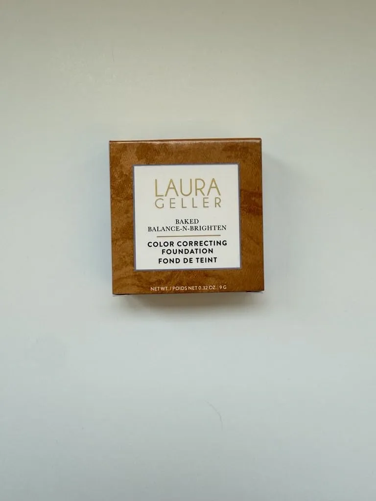 LAURA GELLER NEW YORK Baked Double Take Powder Foundation - Tan - Buildable Medium to Full Coverage - Matte Finish