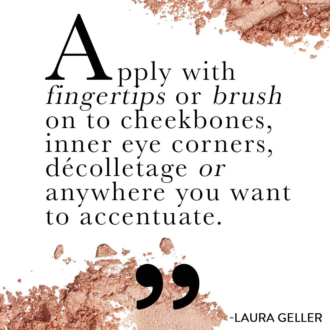 LAURA GELLER NEW YORK Dolce Highlighter Makeup Powder for Ethereal Luminous Glow, Prosecco