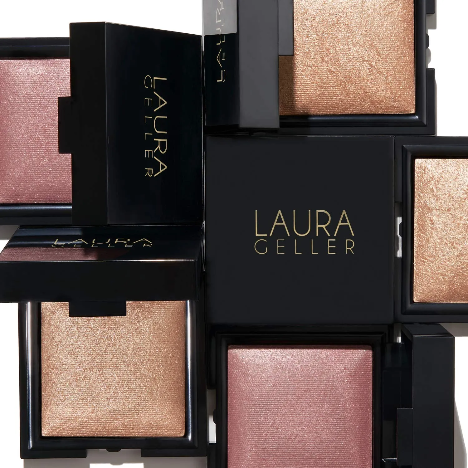 LAURA GELLER NEW YORK Dolce Highlighter Makeup Powder for Ethereal Luminous Glow, Prosecco