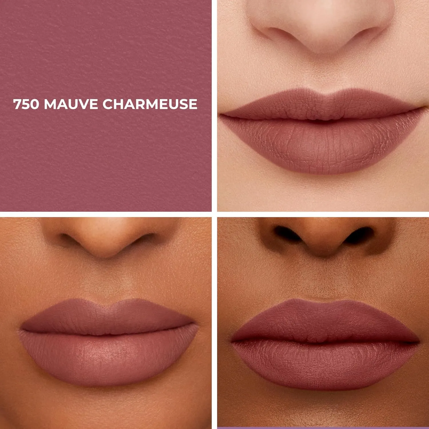 Laura Mercier Caviar Smoothing Matte Lipstick, 16HR Hydration, Long Lasting Wear, High Impact Color, Smudge- & Transfer-Proof, Hyaluronic Acid and Vitamin E Infused