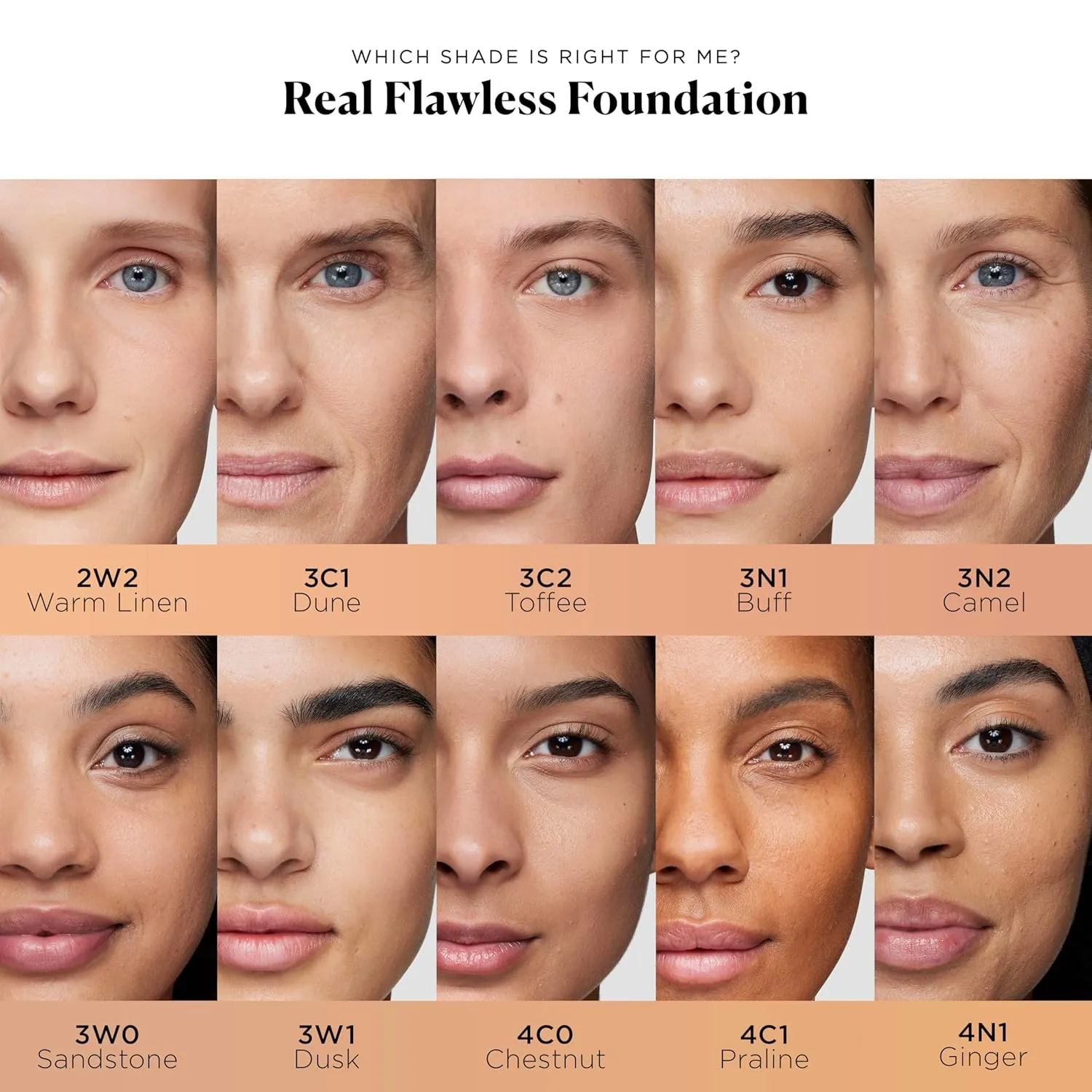 Laura Mercier Real Flawless Weightless Perfecting Waterproof Liquid Foundation: Medium-Buildable Coverage, 12 HR Fade-Proof Wear, Natural Finish, Hydrating, Long Lasting, Non-Comedogenic