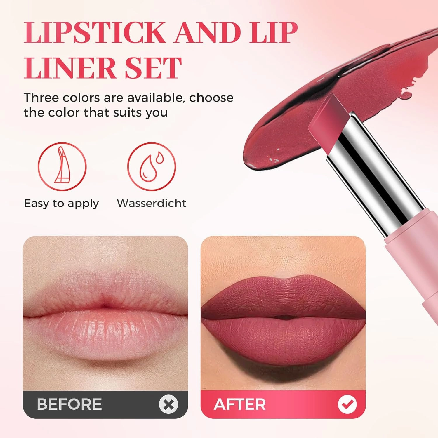 Lifter Glaze Lip Balm, 2025 New Long Lasting Lipstick, Moisturizing Lip Liner for Everyday Makeup, Matte 2 In 1 Lipstick for Women (#02)