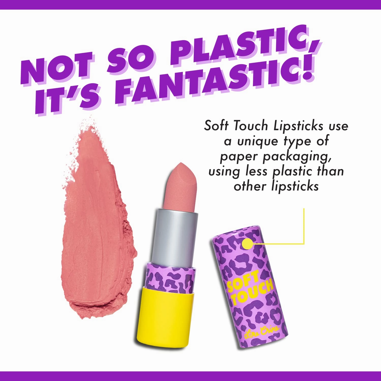 Lime Crime Soft Touch Comfort Matte Lipstick, Flamingo (Neutral Medium Pink) - Flirty Retro Shades - Full-Coverage Long Lasting, Lip Lining & Soft Formula for All-Day Wear - Talc-Free & Paraben-Free