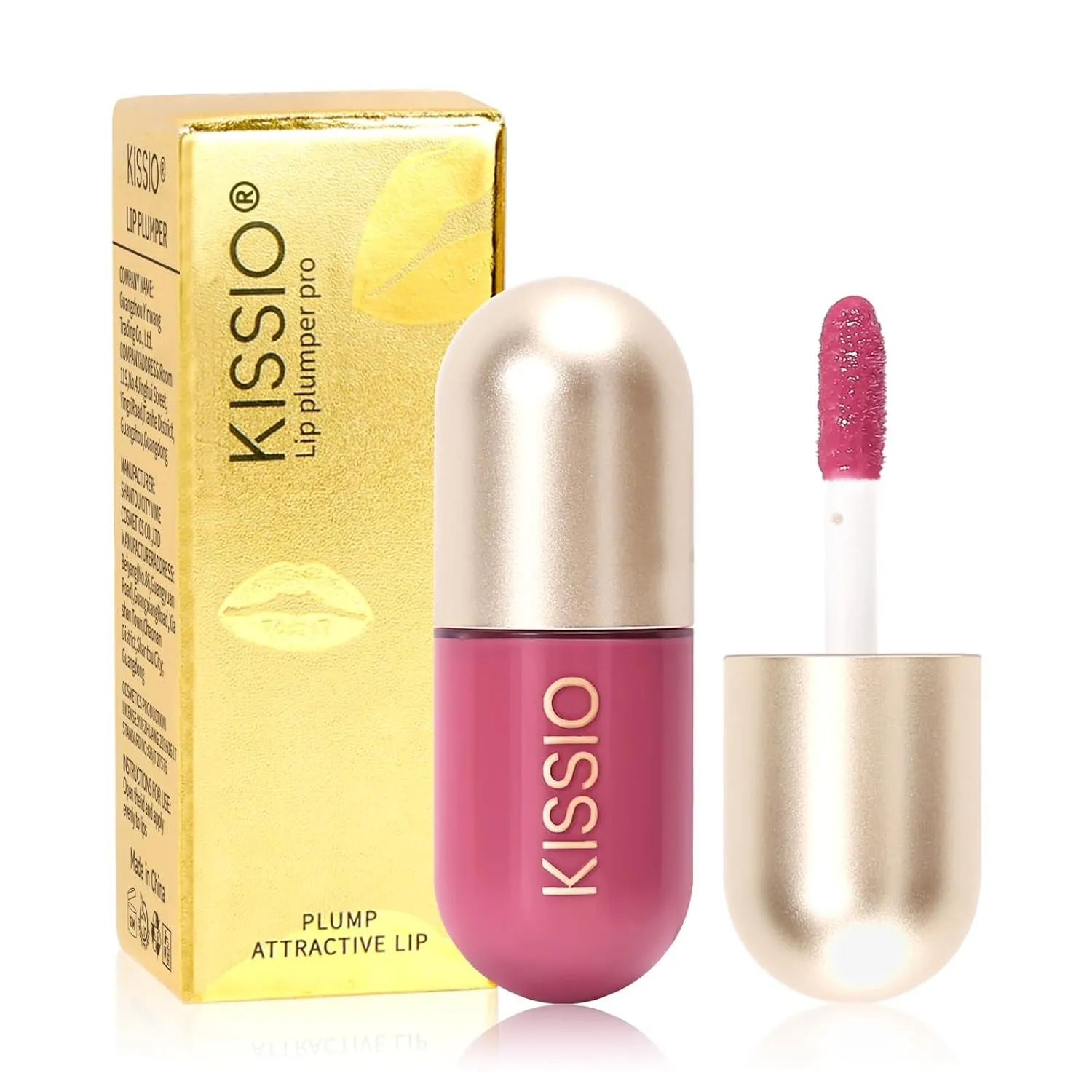 Lip Plumper,Natural Lip Plumper for Day Use,Lip Plumping Gloss Make Lips Fuller and Moisturizing 5.5Ml,Lip Mask,Hydrating & Reduce Fine Lines,Beautiful Fuller