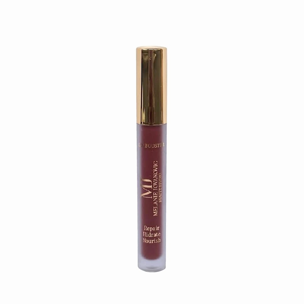 Lip Booster Matte | Contains Hyaluronic Acid, Collagen and Oligopeptides | Repairs and Smooths | 12 Hour Lasting Matte Lipstick | Nourishes and Hydrates Lips | Mela Beauty Studio Professional Makeup (Alejandro)