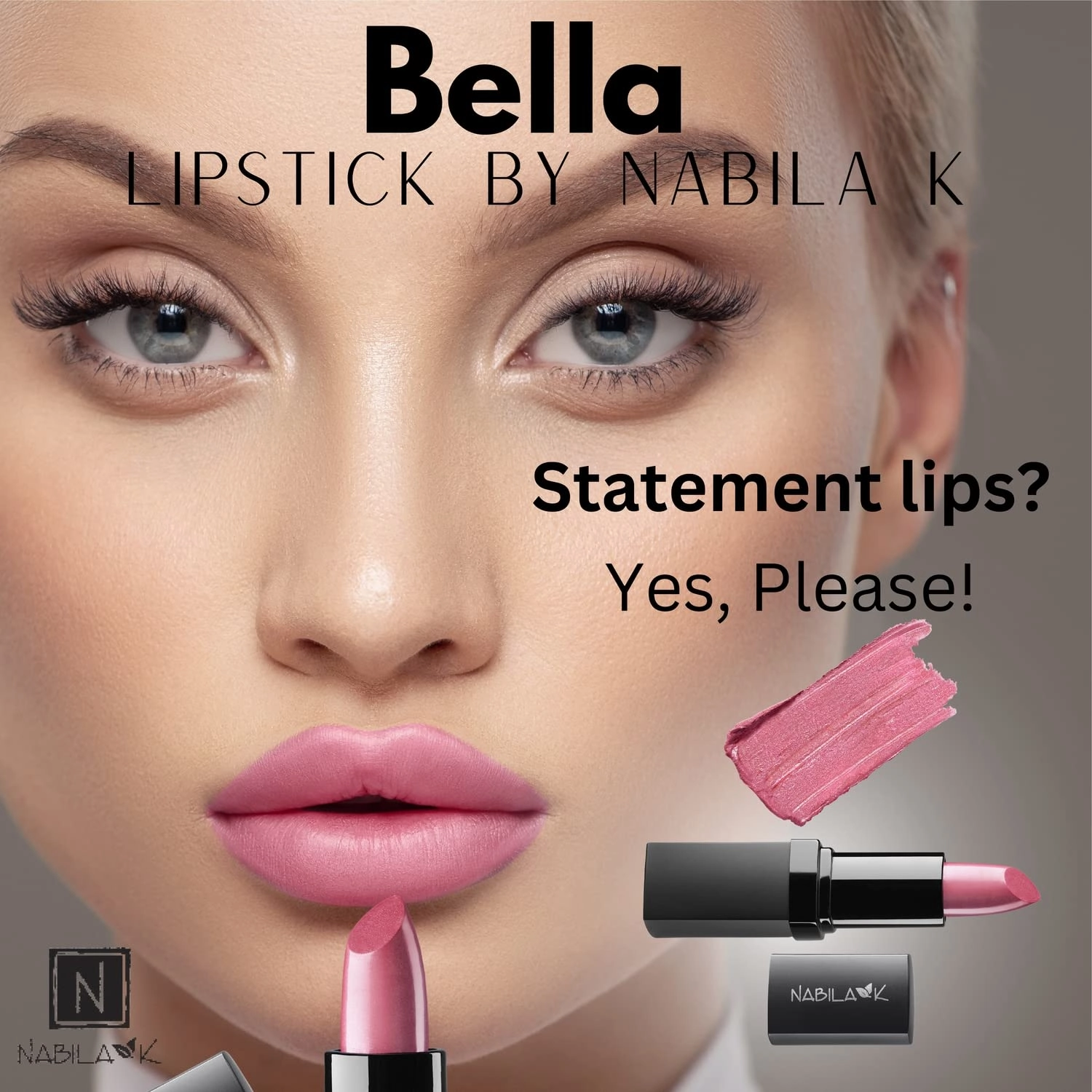 Lipstick - Long Lasting with Glossy Finish - Hydrates & Seals in Moisture - Cruelty-Free Lip Color for Perfect Pout - 0.14 oz - Bella
