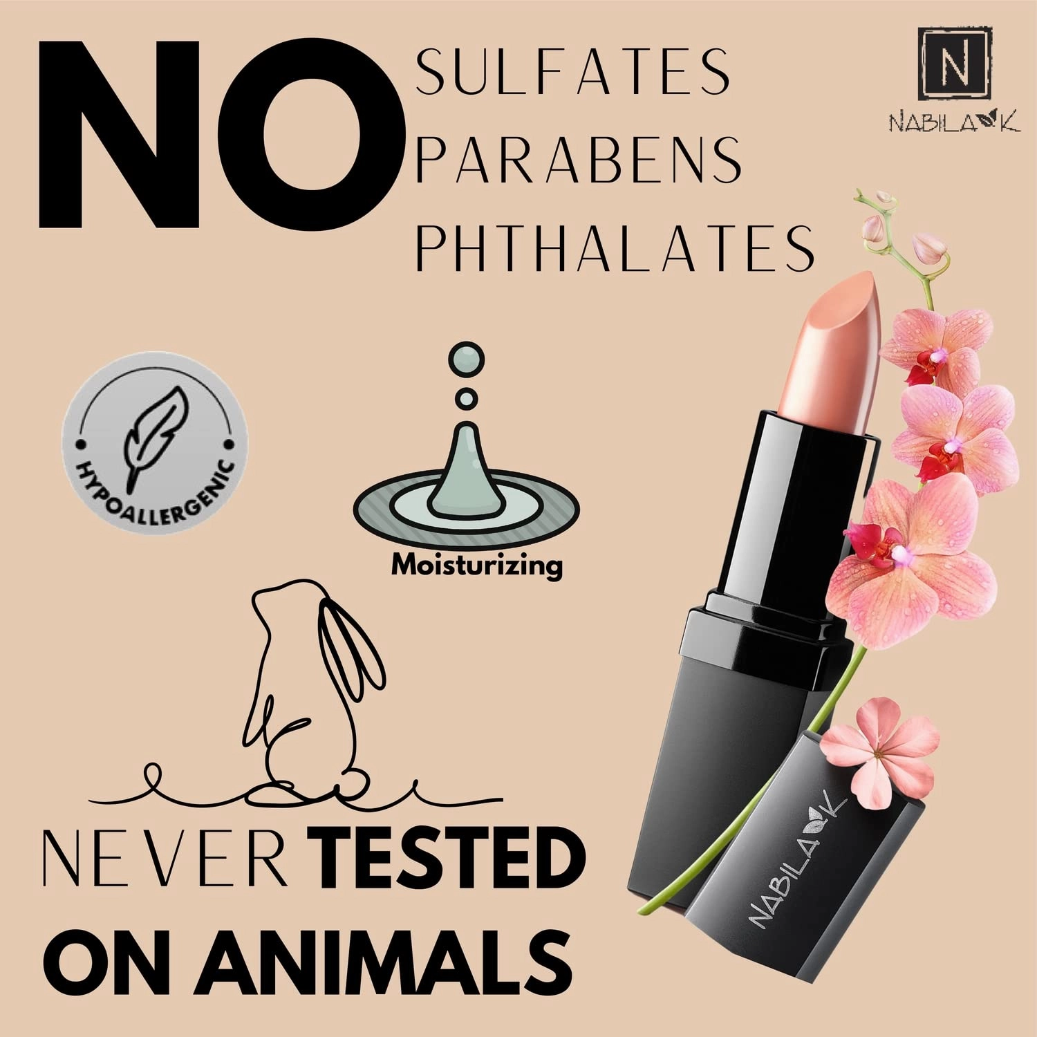Lipstick - Long Lasting with Glossy Finish - Hydrates & Seals in Moisture - Cruelty-Free Lip Color for Perfect Pout - 0.14 oz - Brazilian