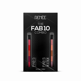 lipstick Combo, 7.5gm each| Five Shades In One| Long Lasting, Matte Finish| Non Drying Formula with Intense Color Payoff | Compact & Easy to Use