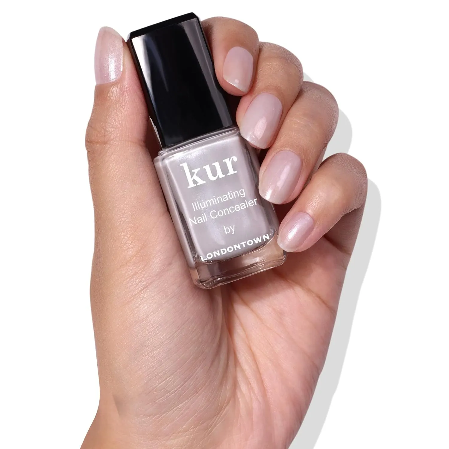 LONDONTOWN kur Illuminating Nail Concealer, Vegan, Cruelty Free, Gluten Free, Paraben Free Sheer Nail Polish Long Lasting Brightening Nail Care