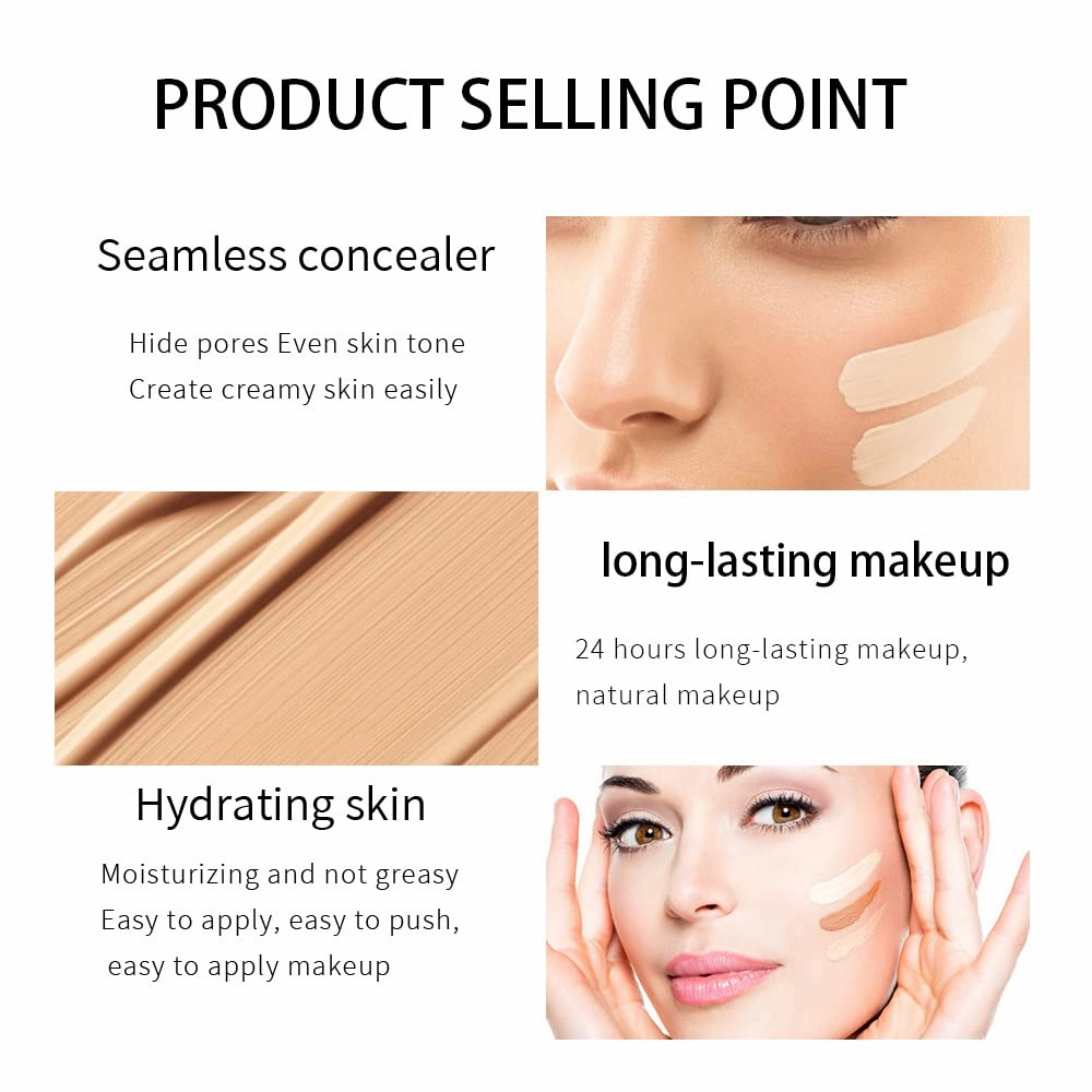 Long-Wear Foundation & BB Cream – Hydrating, Oil-Control, Full Coverage with Skin-Perfecting Finish (#07)