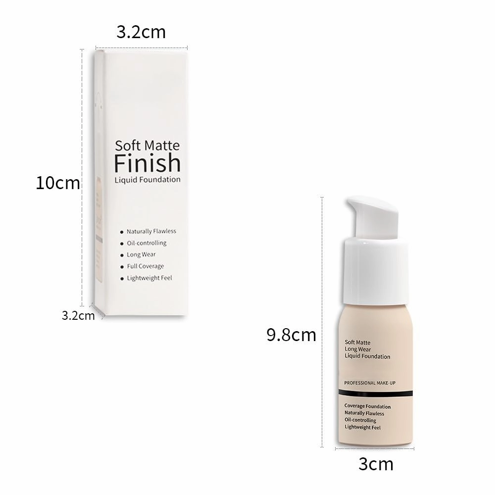 Long-Wear Foundation & BB Cream – Hydrating, Oil-Control, Full Coverage with Skin-Perfecting Finish (#07)