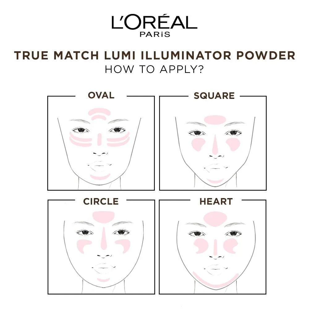 L’Oréal Paris True Match Lumi Powder Glow Illuminator, Golden, 0.31 oz.