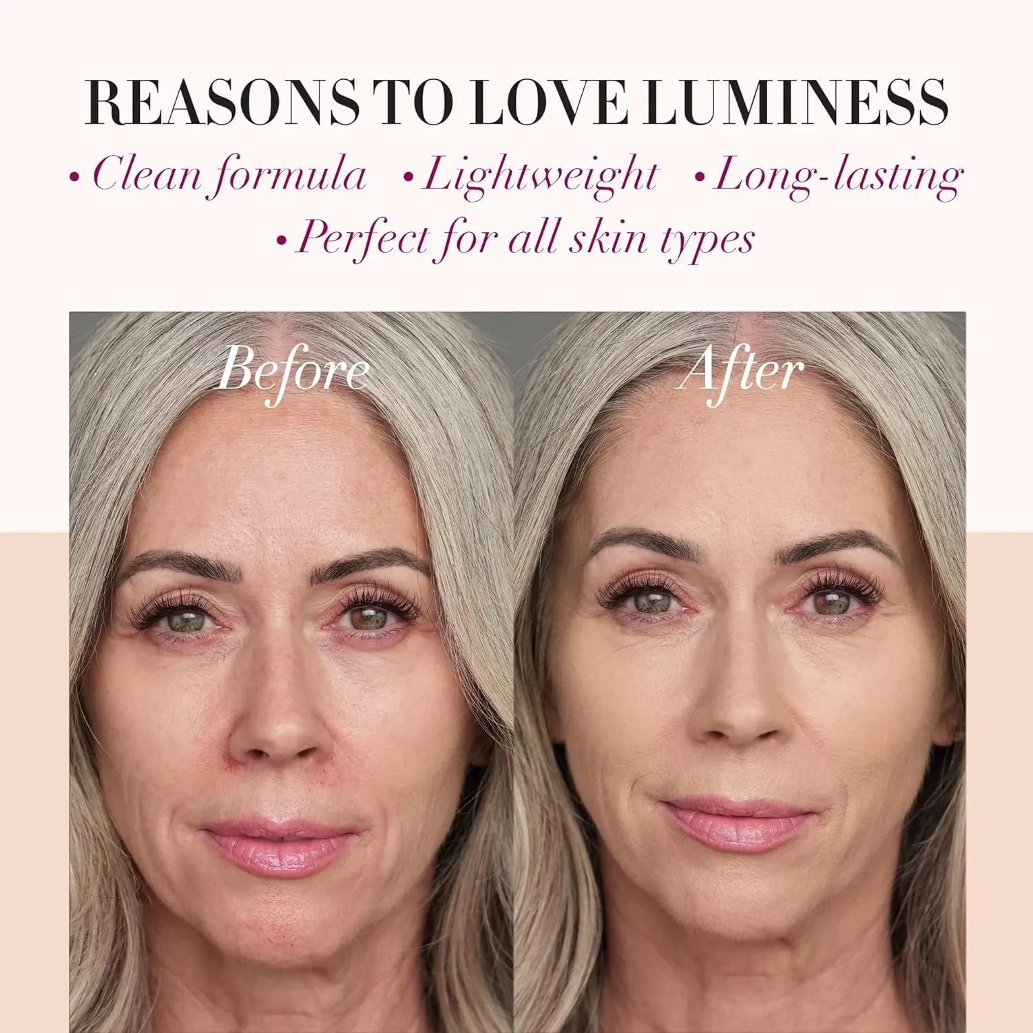 LUMINESS Silk Airbrush Spray Foundation - Full Coverage Foundation - Formula Hydrates & Moisturizes with Hyaluronic Acid, Aloe Vera & Hydrolyzed Silk (Shade - Light Fair)