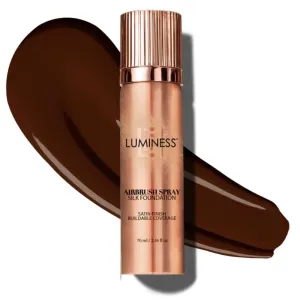 LUMINESS Silk Airbrush Spray Foundation - Full Coverage Foundation - Formula Hydrates & Moisturizes with Hyaluronic Acid, Aloe Vera & Hydrolyzed Silk (Shade - Light Rich)
