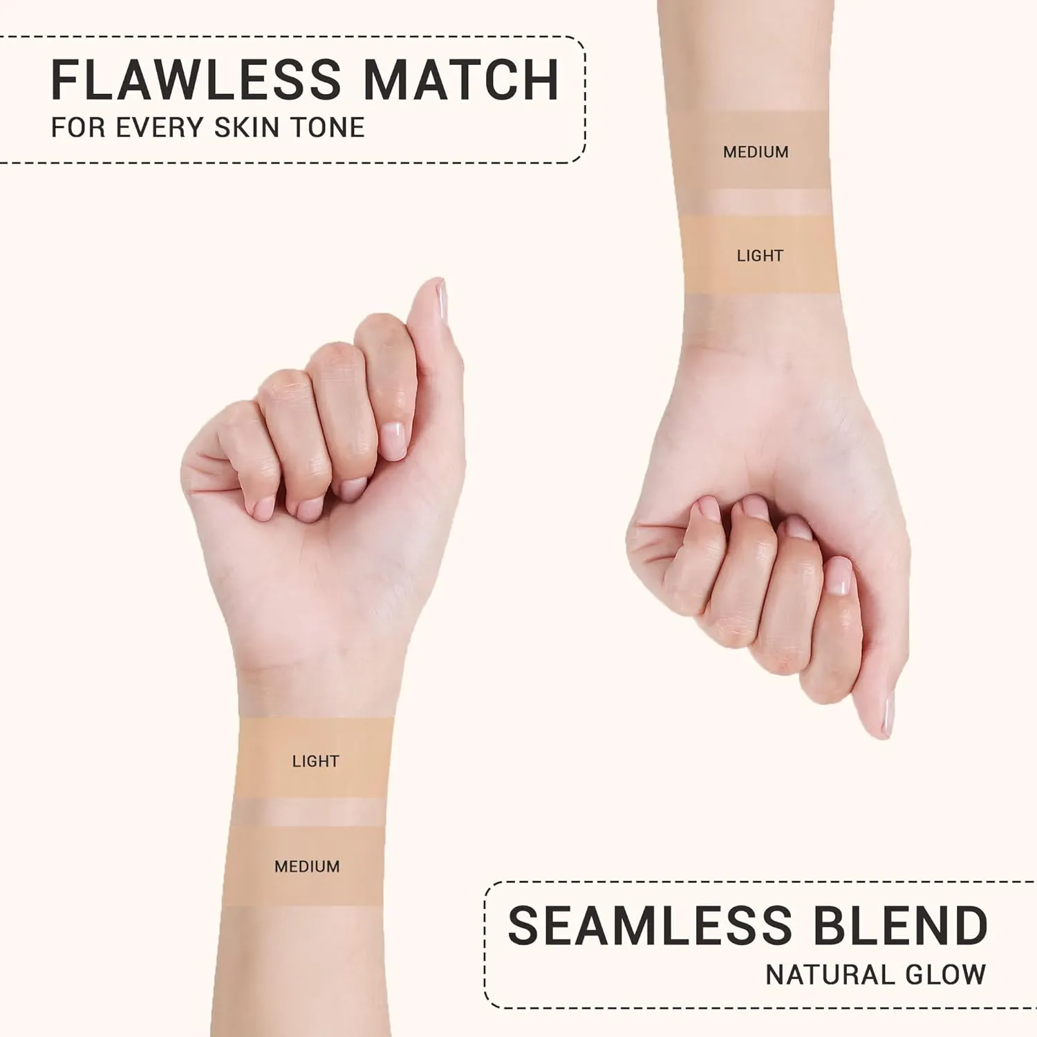 Lx Blend Bye Bye Foundation Oil Free Matte Coverage Moisturizer With SPF 50 (MEDIUM) 1 FL OZ
