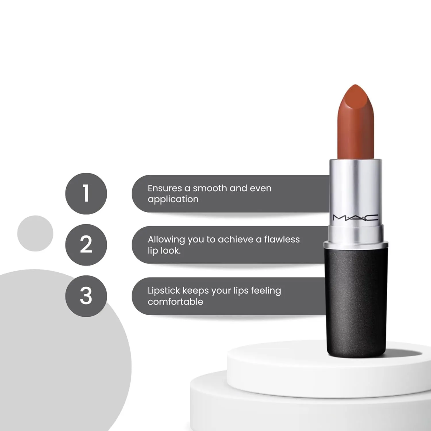 MAC Matte Lipstick Whirl, Multi, 0.1 Ounce