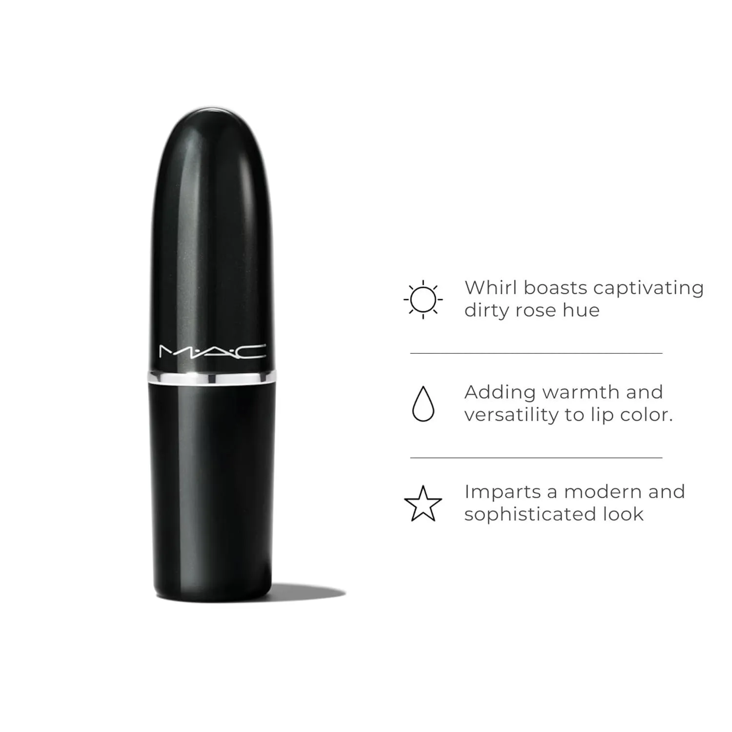 MAC Matte Lipstick Whirl, Multi, 0.1 Ounce