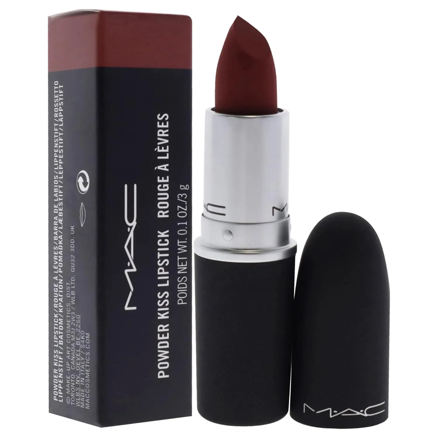 MAC Powder Kiss Lipstick - 926 Dubonnet Buzz Lipstick Women 0.1 oz