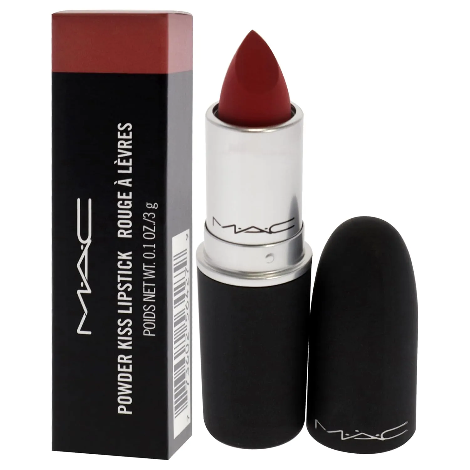 MAC Powder Kiss Lipstick - Stay Curious for Women - 0.1 oz Lipstick