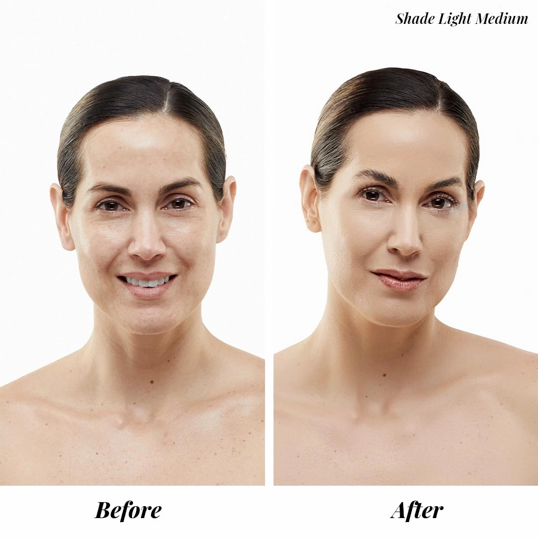 Magic Minerals AirBrush Foundation System by Jerome Alexander - Complete 5pc Spray Makeup Set with Foundation, Primer, and Setting/Finishing Spray - for Smooth, Radiant Skin (Light Medium)