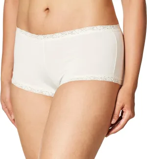 Maidenform Women's One Fab Fit Microfiber Boys'hort Underwear with Lace