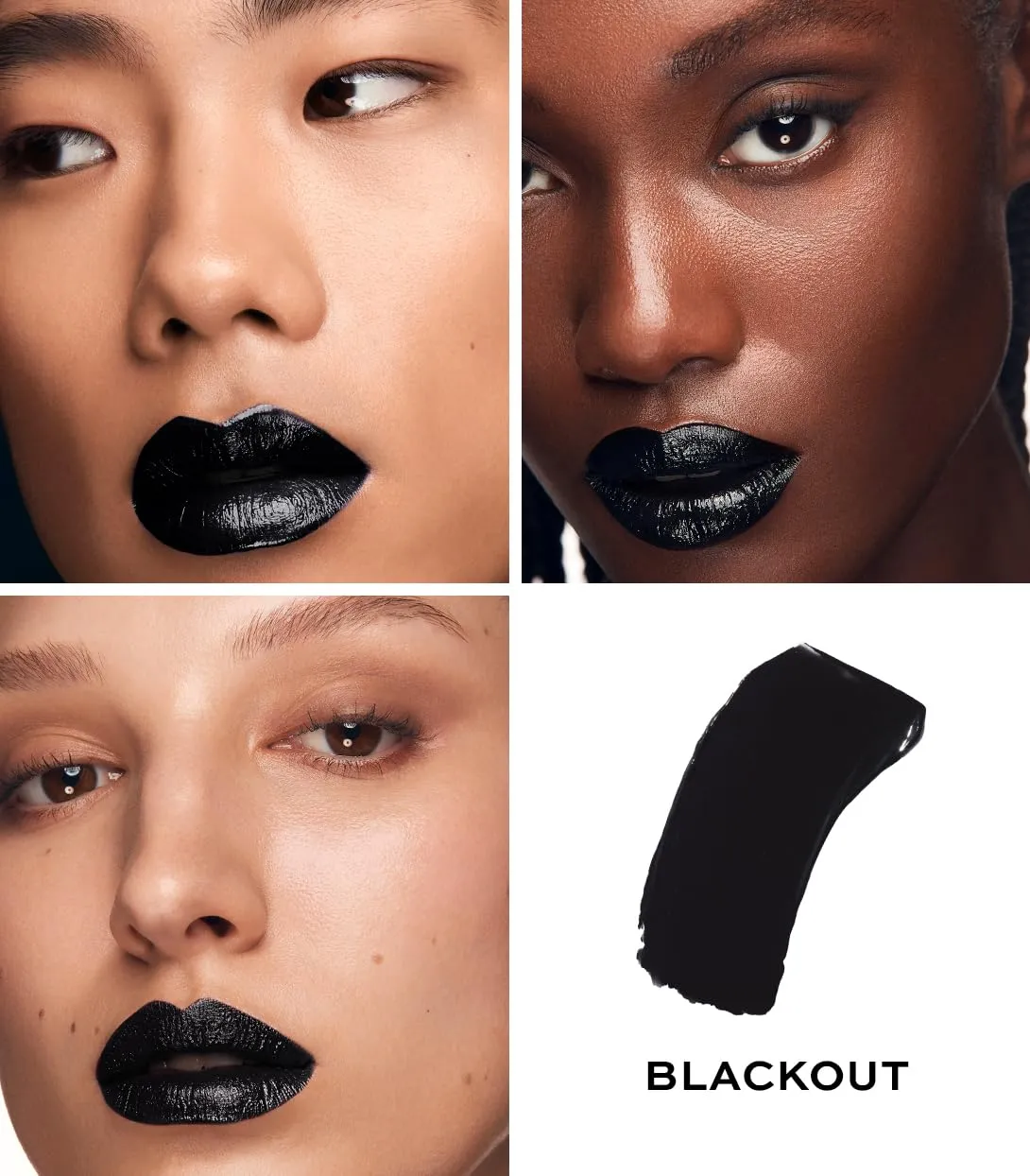MAKE Beauty Cream Supreme Long-Lasting Lipstick. High Impact Hydrating Lip Color with Emollient Moisturizing Formula. Creamy Semi-Glossy Lipstick - Shade, Blackout