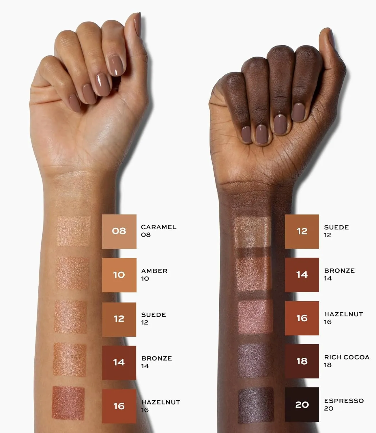 MAKE Beauty Diffusion Dew Skin Tint. Sheer to Medium Coverage Radiant Finish. Blurring, Smoothing, and Brightening for Glowing Complexion. Enhanced with Niacinamide and Adenosine. Light 1.5