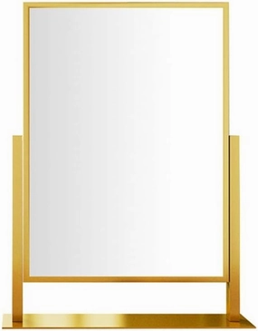 Make Up Mirror Metal Square Makeup Mirror Desktop Makeup Mirror Folding Beauty Mirror Double-Sided Adjustable Desktop Makeup Mirror Mirror for Desk