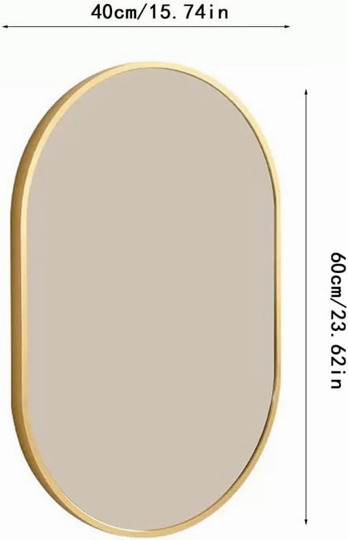 Makeup Mirror Makeup Mirror Modern Minimalist Small Apartment Wall Mirror Home Wall Mirror Lighted Makeup Mirror(B)