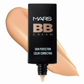 MARS. Lightweight Matte Full Coverage Foundation Lotion With Bb Cream Formula For Daily Use|Blendable Bb Cream With Medium Coverage|Color Correction For All Skin Types (30 Ml) (Medium Beige),Pack Of 1