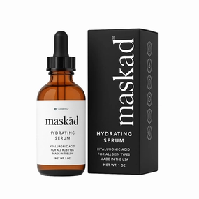 MASKĀD® Hydrating Serum with Hyaluronic Acid – Face Serum to Moisturize Skin   Reduce Fine Lines & Wrinkles for Anti-Aging, Youthful Complexion – Oil-Free – Clean Beauty – 2oz