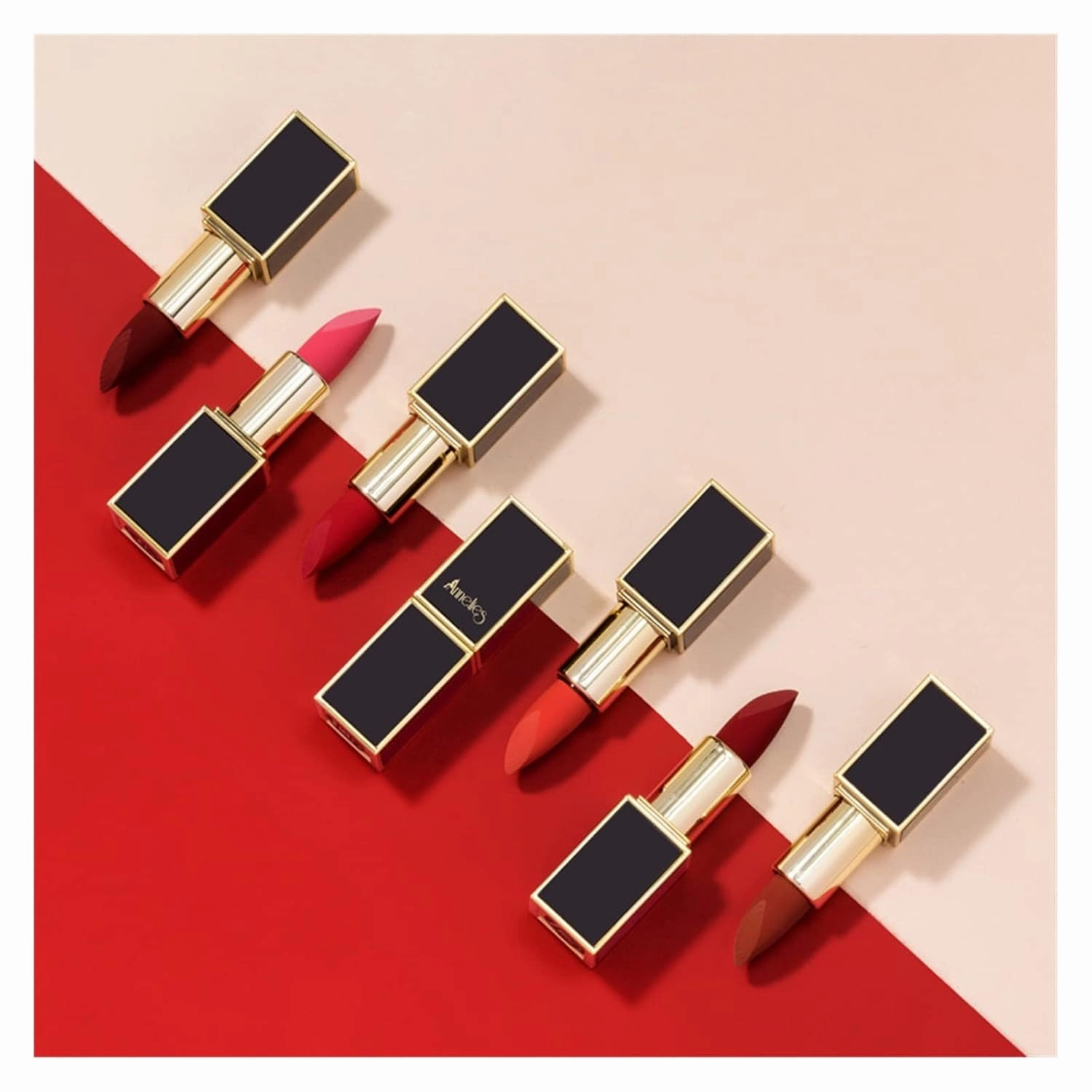 Matte Lipstick Non-stick Cup Matte Velvet Lipstick Make-up Lipstick Student (Color : 12#, Size : 3.5g)