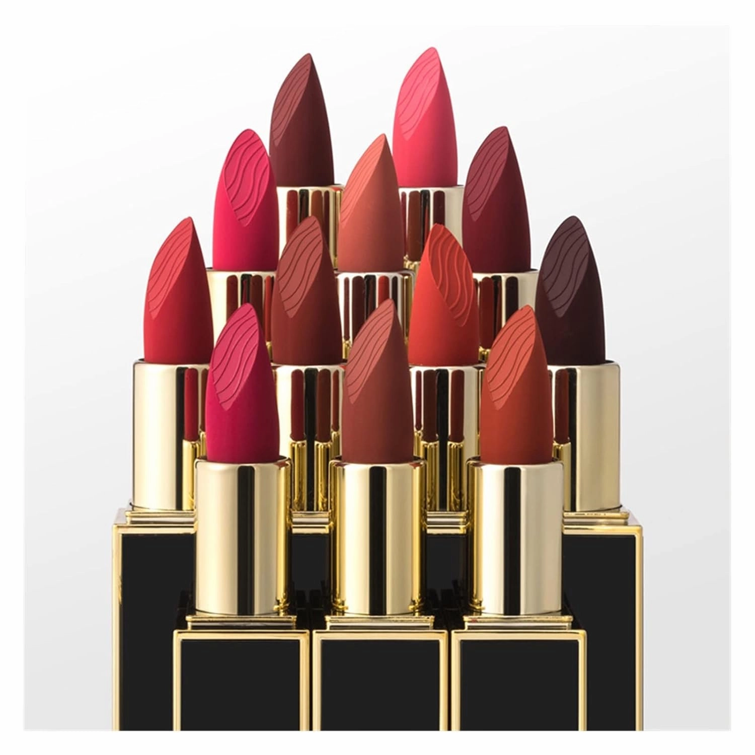 Matte Lipstick Non-stick Cup Matte Velvet Lipstick Make-up Lipstick Student (Color : 12#, Size : 3.5g)