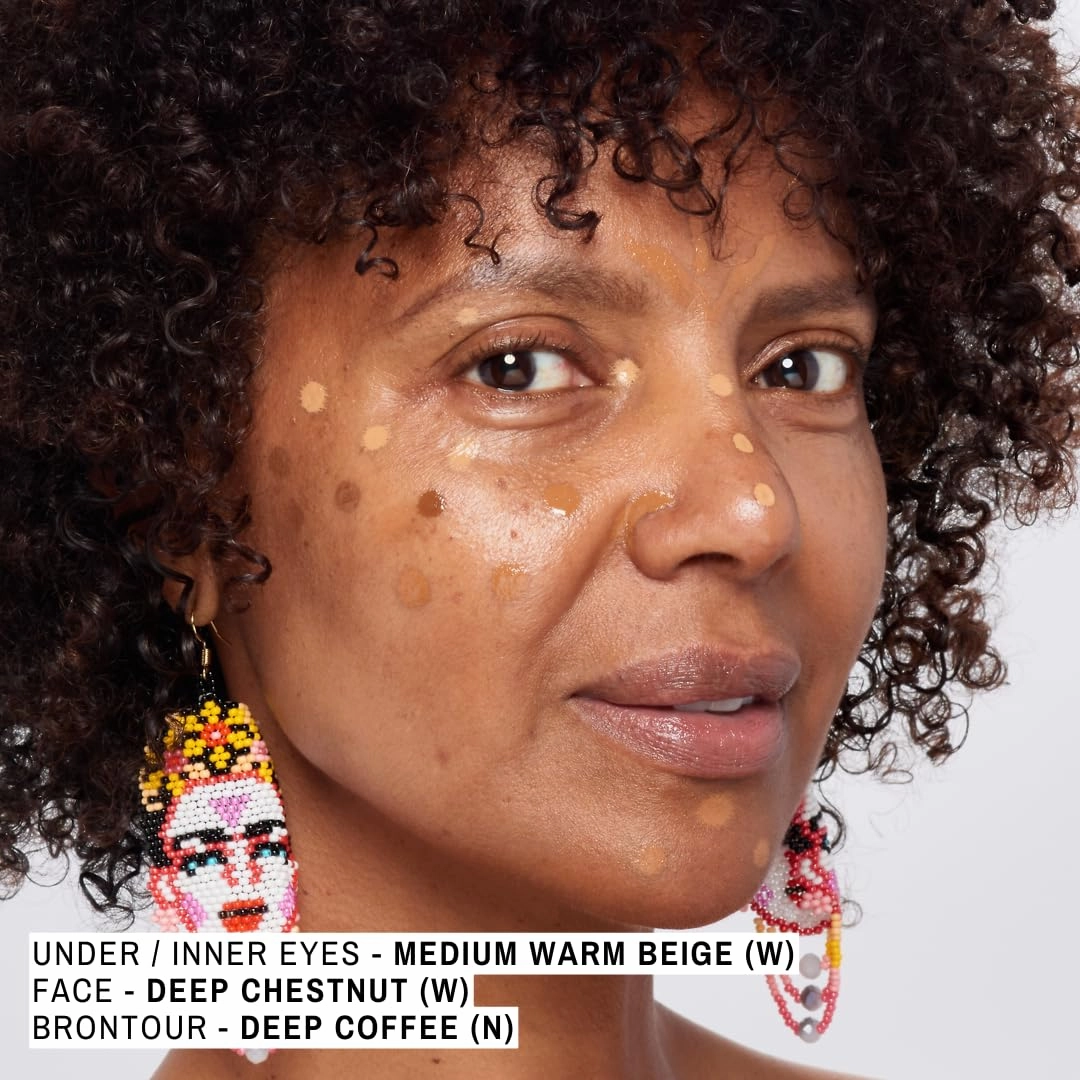 Maxine's Revenge FRENCH FACE Concealer Concentrate | Hydrate and Blur | Conceal, Highlight and Brontour with Lightweight Full-Coverage MEDIUM WARM BEIGE