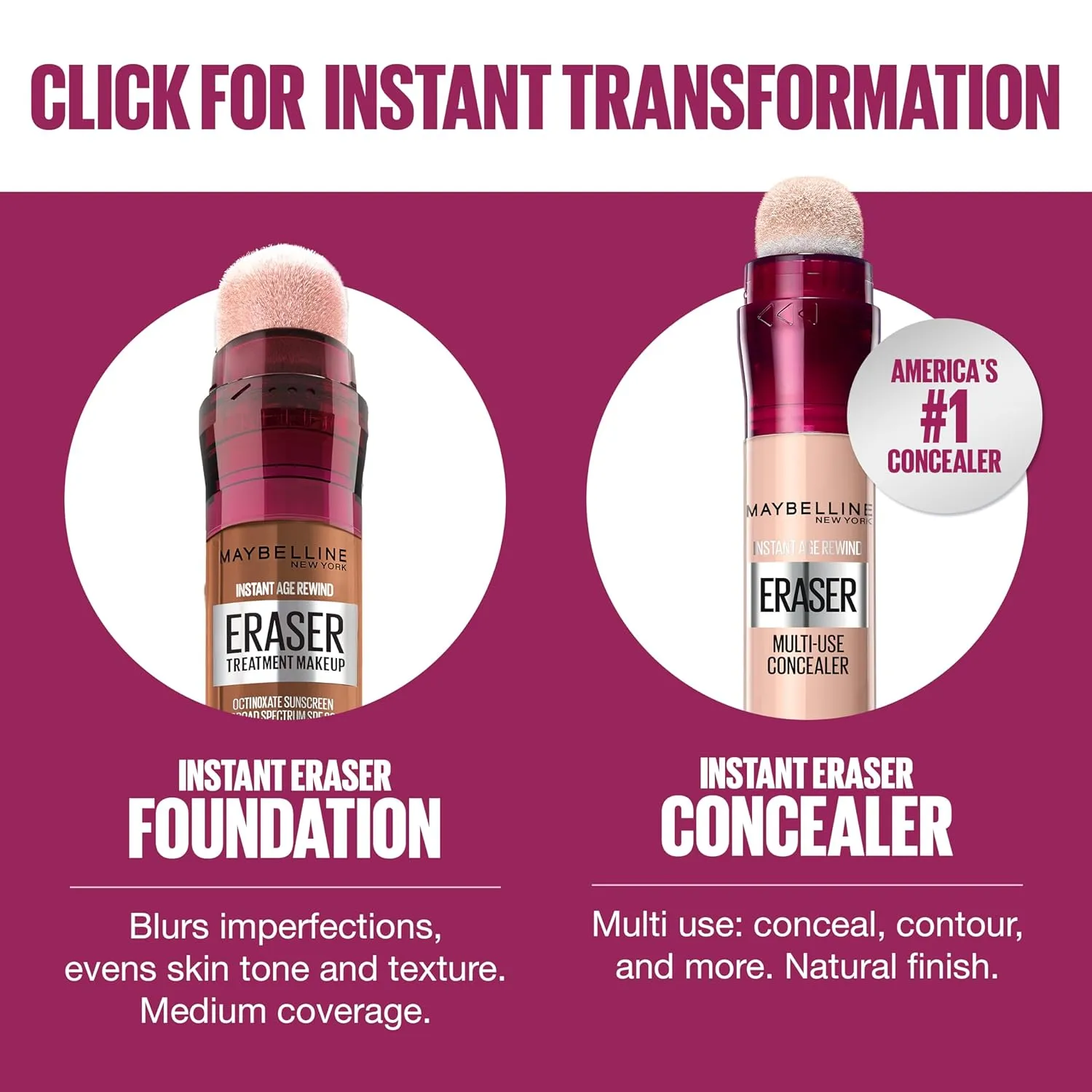 Maybelline Instant Age Rewind Eraser Foundation with SPF 20 and Moisturizing ProVitamin B5, 150, 1 Count (Packaging May Vary)