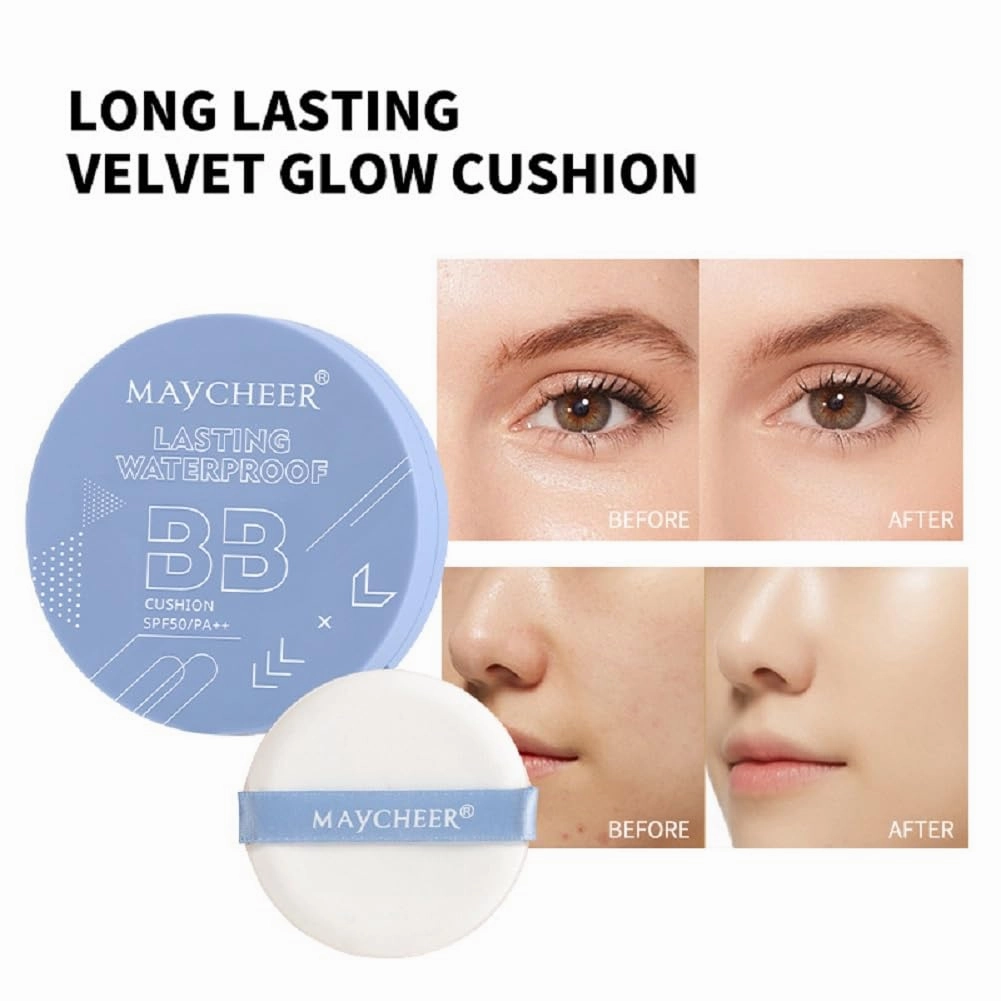 Maycheer Air Cushion BB Cream, Moisturizing Mushroom Air Cushion (3# Dark skin, 10g)