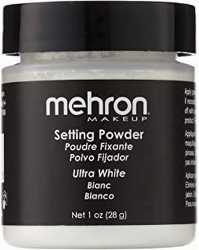 Mehron Makeup Setting Powder (1 oz) (Ultra White)