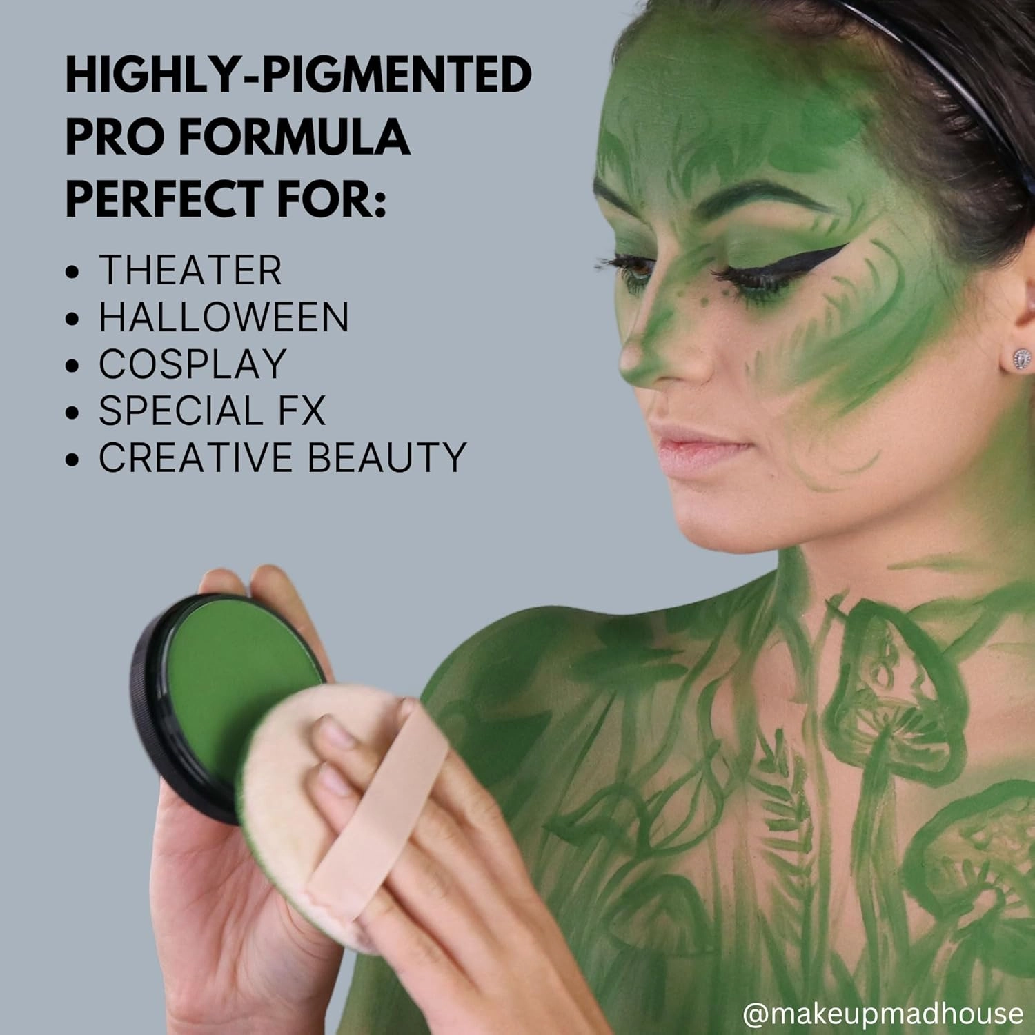 Mehron Makeup StarBlend Cake Makeup | Wet/Dry Pressed Powder Face Makeup | Powder Foundation | Pink Face Paint & Body Paint 2 oz (56g)