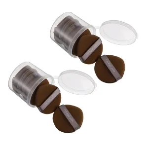 Mikinona 12pcs Double-sided Face Makeup Sponges Dry Wet Non Latex for Liquid Foundation Cream Sunscreen Blush Easy to Clean
