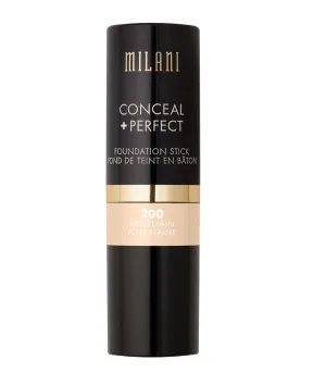Milani Conceal   Perfect Foundation Stick - Porcelain (0.46 Ounce) Vegan, Cruelty-Free Cream Foundation - Cover Under-Eye Circles, Blemishes & Skin Discoloration for a Flawless Finish