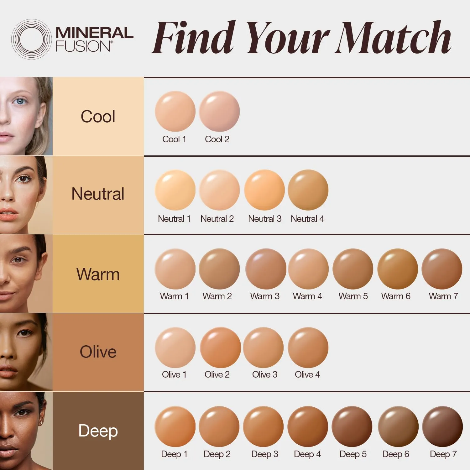 Mineral Fusion Full Coverage Foundation, Liquid Foundation - Deep 2- Tan Complexion w/Golden Undertones, Lightweight Matte Finish, Up to 12 Hr Hydration, Hypoallergenic & Vegan, 1 fl. oz